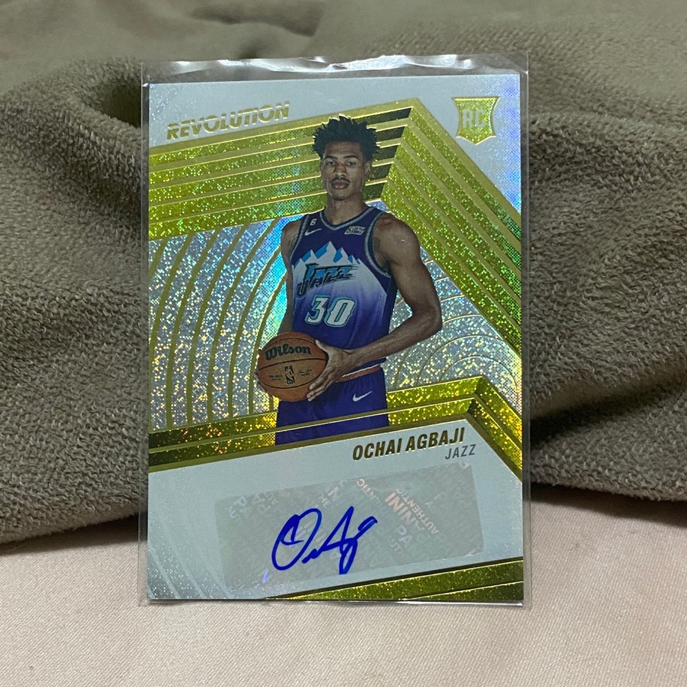 Ochai Agbaji Revolution Rookie Auto!!!